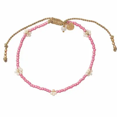 A BEAUTIFUL STORY Sunshine Rose Quartz Gold Bracelet