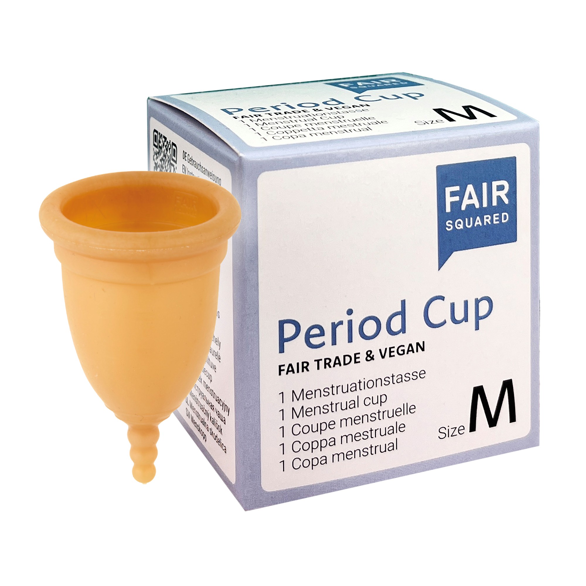 FAIR SQUARED Menstruationstasse Period Cup M aus Naturkautschuk