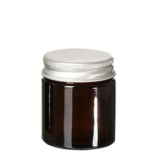 Glastiegel Braunglas leer 30ml