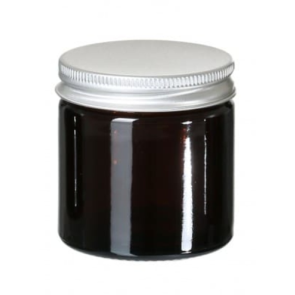 Glastiegel Braunglas leer 60ml