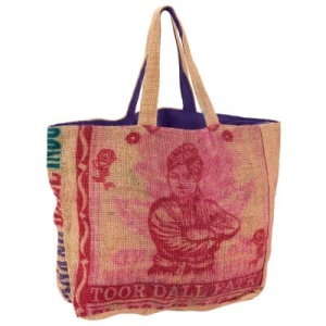 RICE & CARRY Jute – Strandtasche / Tote