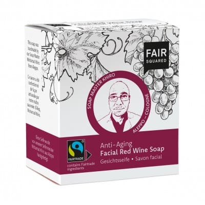 FAIR SQUARED Gesichtsseife Rotwein Anti-Age - 2x80gr.