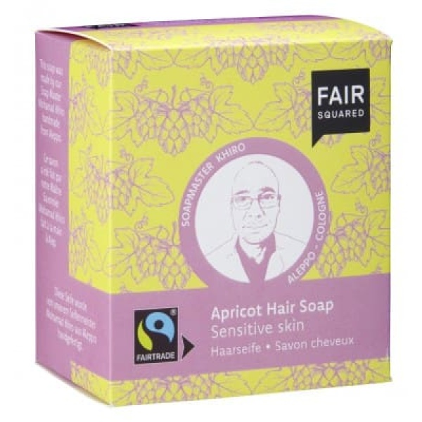 FAIR SQUARED Haarseife Aprikose für sensible Haut - 2x80gr.