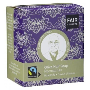 FAIR SQUARED Haarseife Olive für normales Haar – 2x80gr.