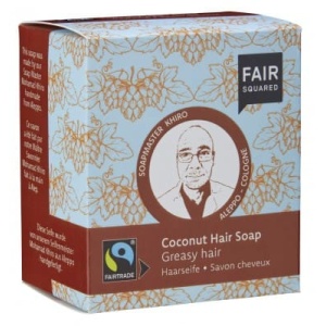 FAIR SQUARED Haarseife Coconut für fettendes Haar – 2x80gr.