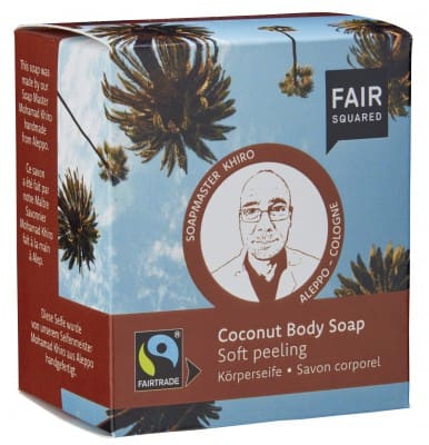 FAIR SQUARED Körperseife Coconut sanftes Peeling - 2x80gr.