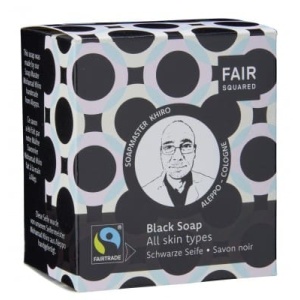 FAIR SQUARED Schwarze Gesichtsseife für alle Hauttypen – 2x80gr.