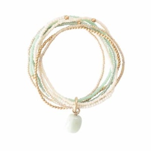 A BEAUTIFUL STORY Nirmala Aventurine Gold Bracelet