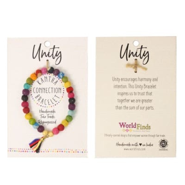 WORLDFINDS Kantha Connection Armband/Bracelet - Unity (rainbow) (BR-3014-rnbw)