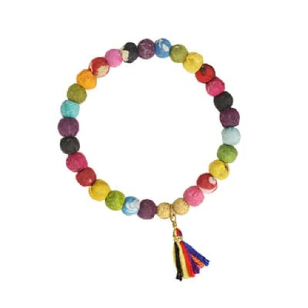 WORLDFINDS Kantha Connection Armband/Bracelet - Unity (rainbow) (BR-3014-rnbw)