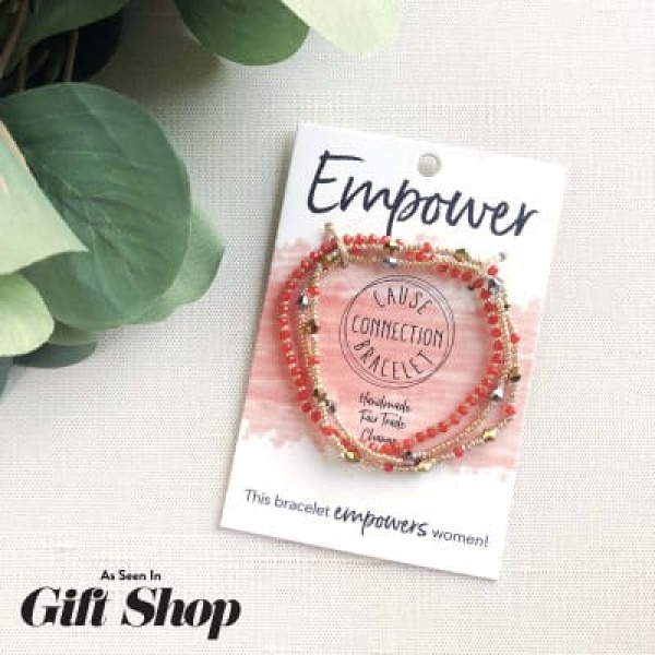 WORLDFINDS Cause Armband/Bracelet - Empower (Red) (BR-3064-empower)