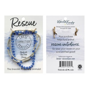 WORLDFINDS Cause Armband/Bracelet – Rescue (Dark Blue) (BR-3064-rescue)