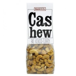 Mahler & Co. Cashews gewürzt Kokos – Curry Beutel 140g