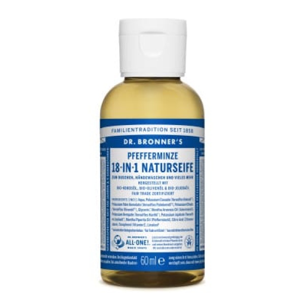 Dr. Bronner's Flüssigseife Pfefferminze 60 ml