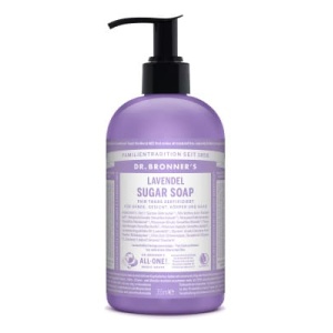 Dr. Bronner’s Sugar Soap Flüssigseife Lavendel mit Pumpspender 355 ml