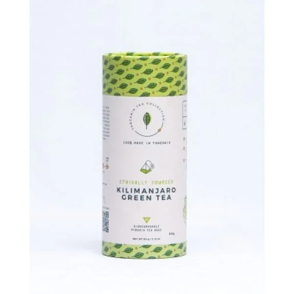 KAZI YETU Kilimanjaro Green Tea - 20 Teepyramiden 50-60g