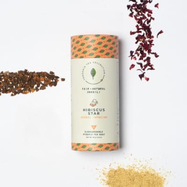 KAZI YETU Hibiscus Star - 20 Teepyramiden 50-60g