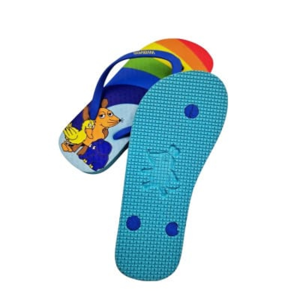 Die Maus "Regenbogen" Flipflops - Grösse 30