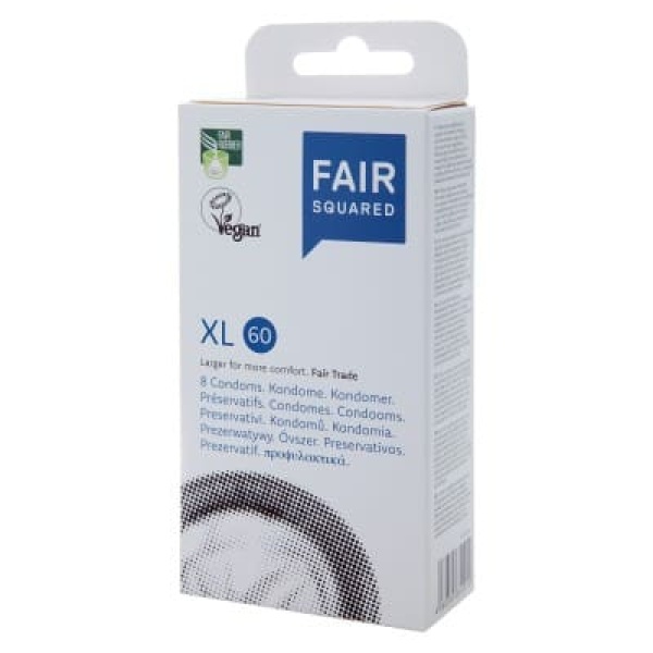 Fair Squared Kondome XL 60 - 8er - vegan