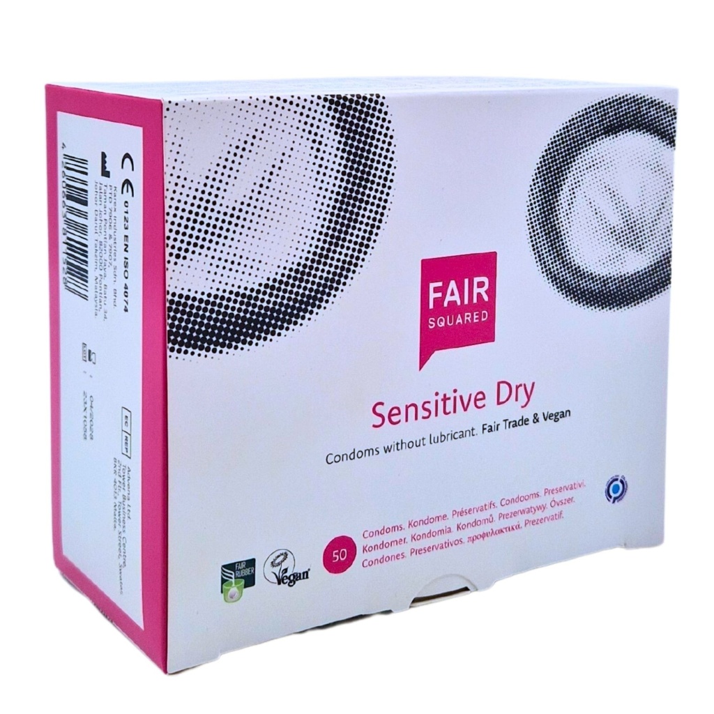 FAIR SQUARED Condoms Sensitive Dry -50er