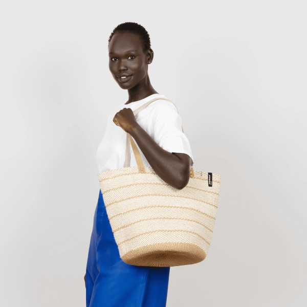 MIFUKO Pamba Shopper braun twill - M 254110LC – Bild 2