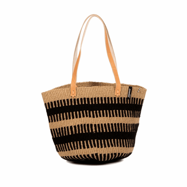 MIFUKO PAMBA SHOPPER SCHWARZE RIPSBINDUNG M 254141L