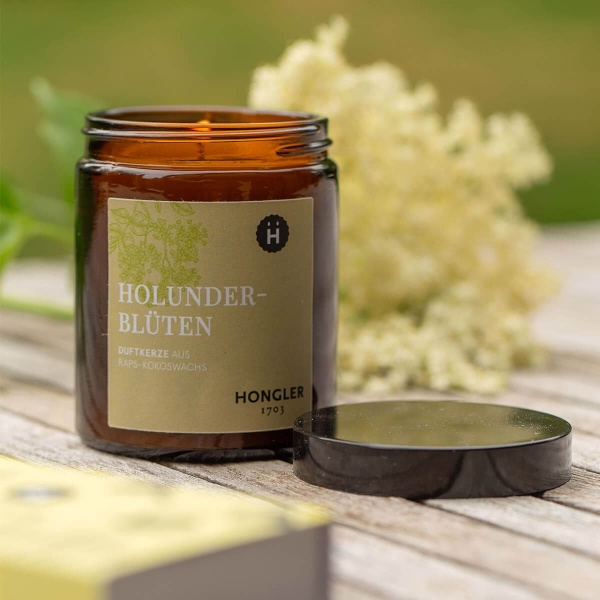 HONGLER Duftkerze Holunderblüten – Bild 3