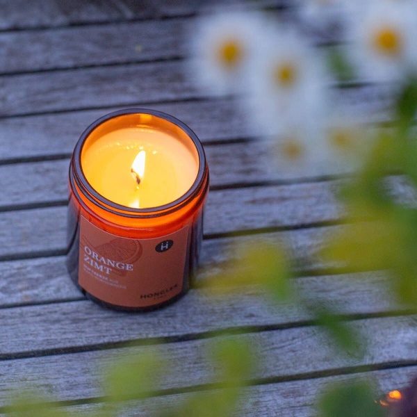 HONGLER Duftkerze Orange Zimt – Bild 2