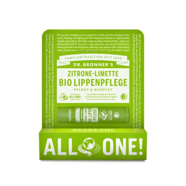 DR. BRONNER'S Bio Lippenpflege Zitrone-Limette / Citrus Lime