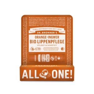 DR. BRONNER’S Bio Lippenpflege Orange-Ingwer / orange-ginger