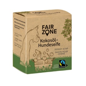 FAIR ZONE Hundeseife Kokosöl (mit Schwarzkümmelöl) 160 g