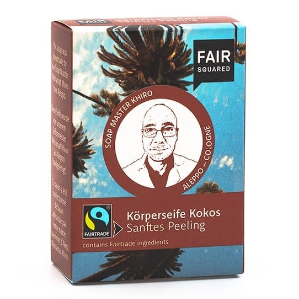 FAIR SQUARED Coconut Body Soap Peeling - 18 Seifen x 80gr