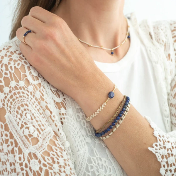 A BEAUTIFUL STORY loving lapis lazuli bracelet – Bild 2