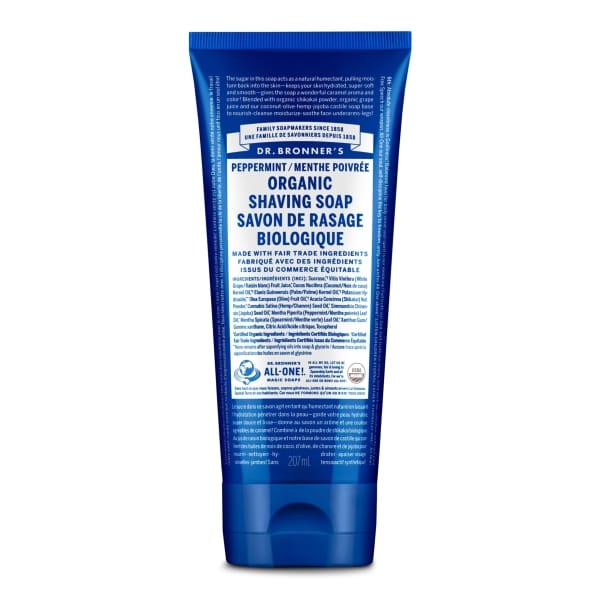 DR. BRONNER'S Organic Shaving Soap Peppermint 207ml