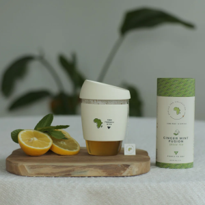 KAZI YETU Takeaway Teebecher / tea cup vanilla