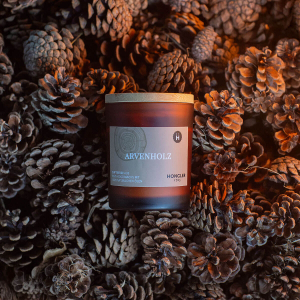 HONGLER Duftkerze Arvenholz im Amberglas