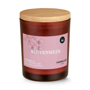 HONGLER Duftkerze Blütenmeer im Amberglas