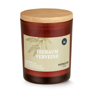 HONGLER Duftkerze Teebaum Verveine im Amberglas