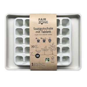 FAIR ZONE Saatgutschale mit Tablett weiss FSC 100%