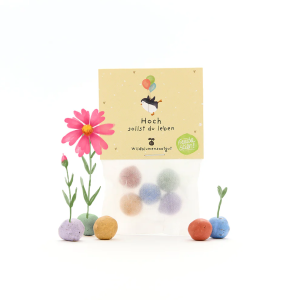 STADTGÄRTNER 5 Blumenmurmeln im Tütchen “Hoch sollst du leben”