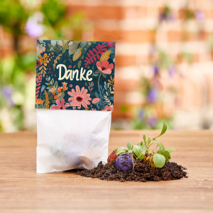 STADTGÄRTNER 5er Blumenmurmeln im Pergaminbeutel – “Danke”