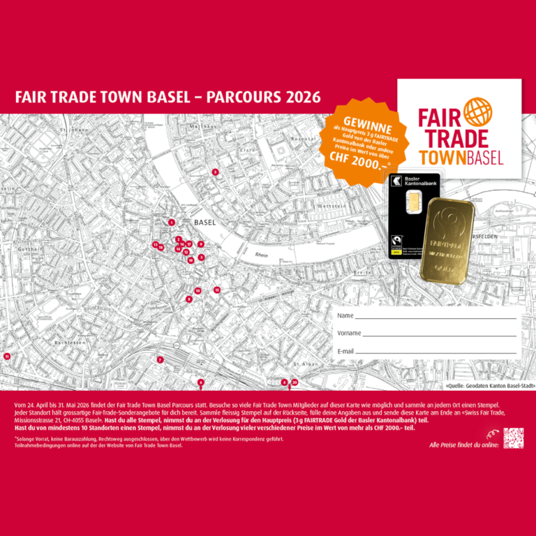Mehr über den Artikel erfahren Wir sind Teil des Fair Trade Town Basel Parcours 2026