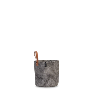MIFKUO Kiondo Korb | Grau mit Schlaufe XS – 2214H