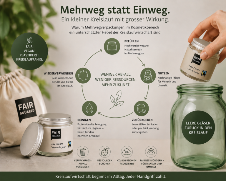 Mehr über den Artikel erfahren Warum Mehrwegverpackungen im Kosmetikbereich ein unterschätzter Hebel der Kreislaufwirtschaft sind