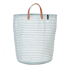 MIFUKO Kiondo Bodenkorb | Hellblaue Streifen XL – 1639S