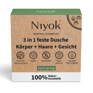 NIYOK Feste Dusche 3in1 80g