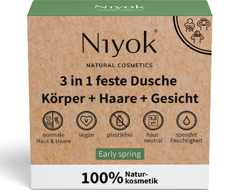 NIYOK Feste Dusche 3in1 80g