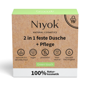 NIYOK Feste Dusche & Pflege Green Touch 80g