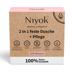 NIYOK Feste Dusche & Pflege Soft Blossom 80g