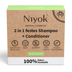 NIYOK Festes Shampoo & Conditioner Green Touch 80g